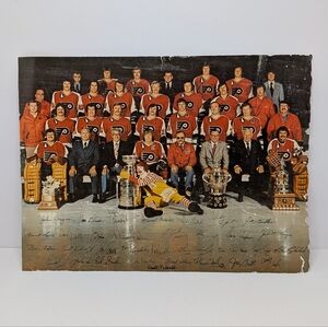 1974/75 Philadelphia Flyers NHL Hockey Team Photo Stanley Cup Ronald McDonald